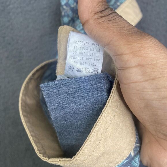 Katin Board Shorts Mens 32 Blue Tan Floral Swim Trunks Pockets Surf Skate Summer - Picture 7 of 11